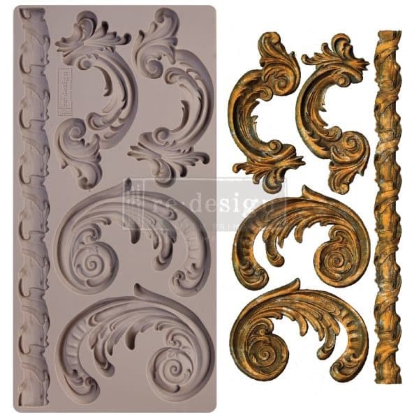 Silikonform Prima - Lilian Scrolls - Re-Design Decor Mould
