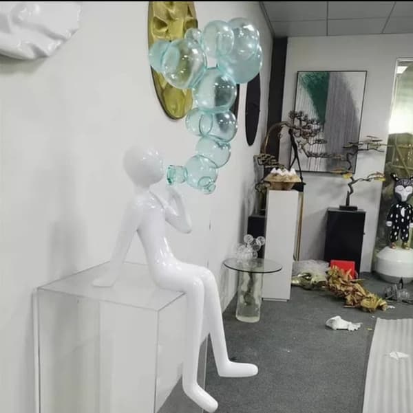 Several colors, Bubble man starue, home, office, company decoration,  ornament