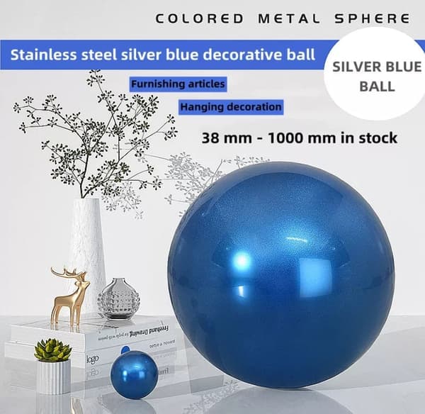 Size: 550mm, 17 colors Spheres (Balls) STAINLESS STEEL perfect for garden (sizes from 38mm up to 550mm diameter