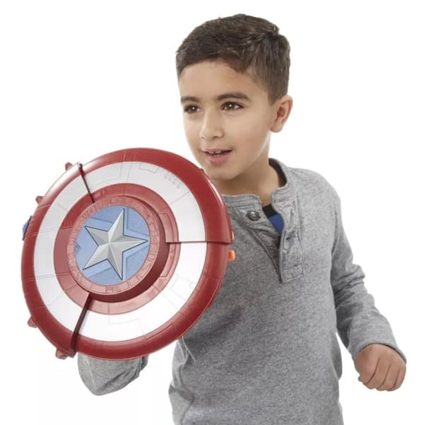 Disney  cosplay Captain American shield soft nerf bullet launcher toy