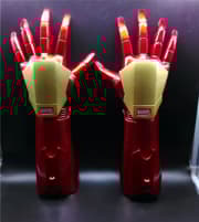 Marvel 1:1 scale Iron man LED light Gloves arm figure model infrared emission gloves