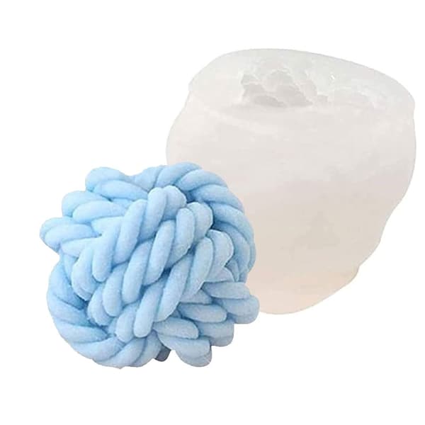 Silikonform Ljusformar - Gordisk Knut - 5x6 cm