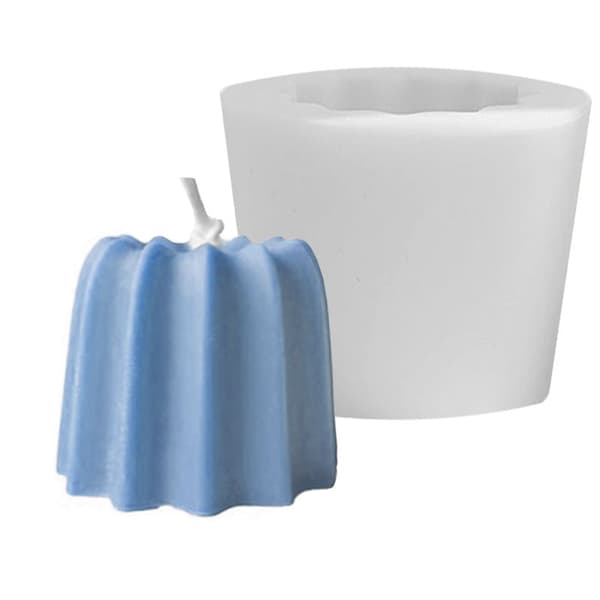 Silikonform Ljusformar - Pudding - H: 4 cm