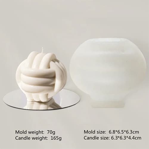Silikonform Ljusformar - Knut - 6,3 cm