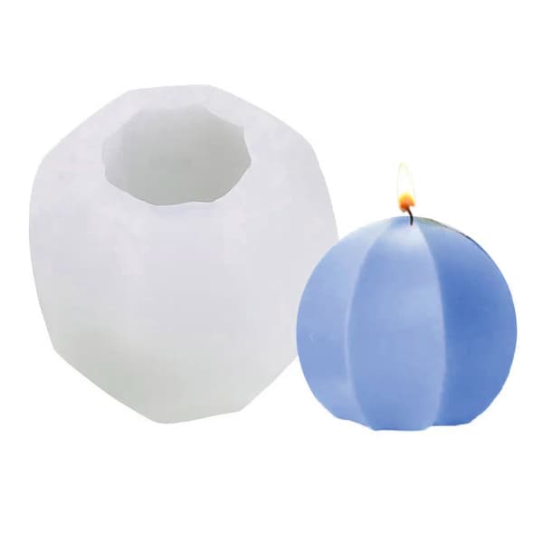 Silikonform Ljusformar - Klot No 33 - H: 7 cm