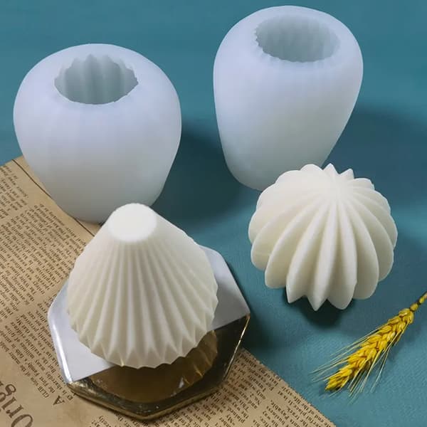 Silikonform Ljusformar - Klot No 34 - H: 6,5 cm