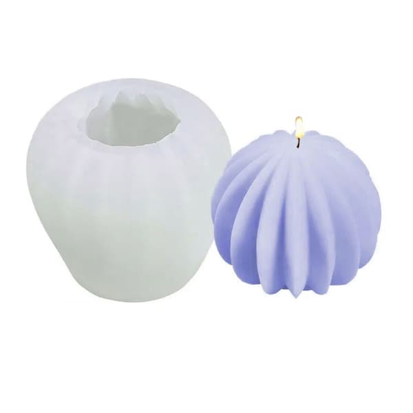 Silikonform Ljusformar - Klot No 34 - H: 6,5 cm