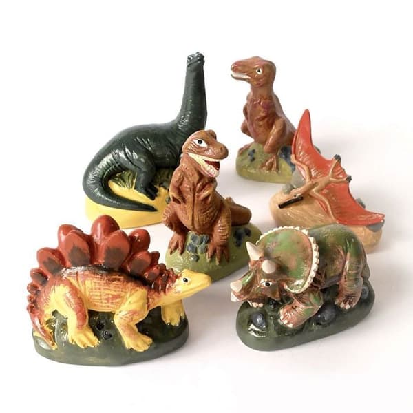 Latexform - DTM - Dinosaurier - 6 stycken - För barn från 6 år och uppåt