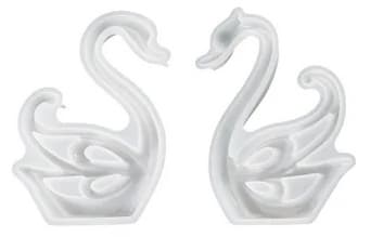 2-Pack 3D Swan Resin Forme Animal Swan Girl Form Letvægts støbeforme