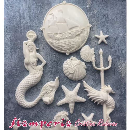 Soft Mould A4 Stamperia - Songs of the Sea - Mermaid