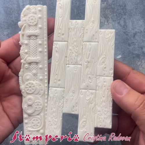 Silicon Mould A6 - Stamperia - Songs of the Sea - Wood and Mechanisms