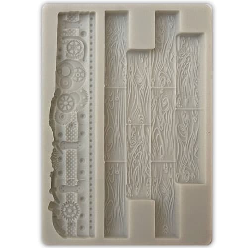 Silicon Mould A6 - Stamperia - Songs of the Sea - Wood and Mechanisms