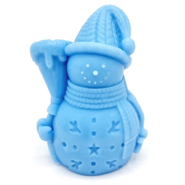 Silikonform Ljusformar - Snögubbe - H: 9,2 cm