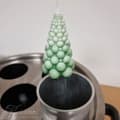 Miniatyrbild 5 av 6: Silikonform Ljusformar - Bubblig Julgran - H: 9 cm