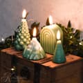 Miniatyrbild 6 av 6: Silikonform Ljusformar - Bubblig Julgran - H: 9 cm