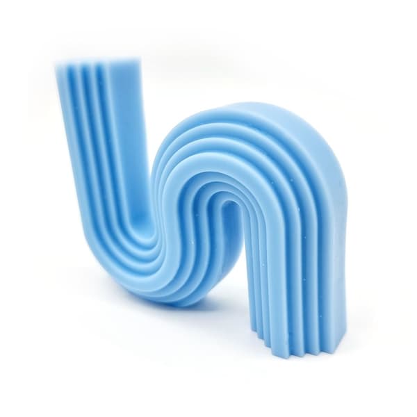 Silikonform Ljusformar - S Form - H: 8 cm