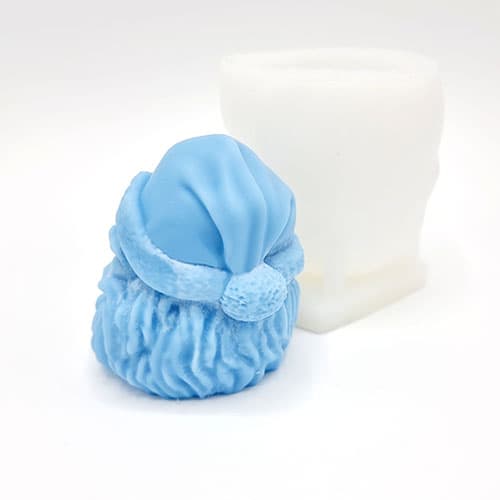 Silikonform Ljusformar - Tomten - H: 8 cm