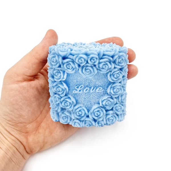 Silikonform Ljusformar - LOVE Frame - H: 7,5