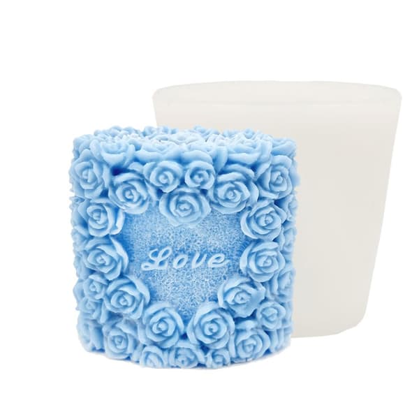 Silikonform Ljusformar - LOVE Frame - H: 7,5