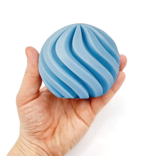 Silikonform Ljusformar - Spiral Boll - Dia: 8 cm