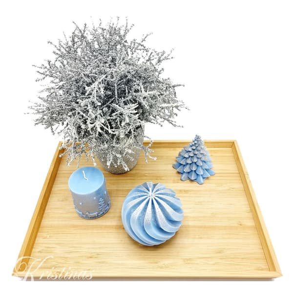 Silikonform Ljusformar - Blockljus Vinter - Dia: 5 cm