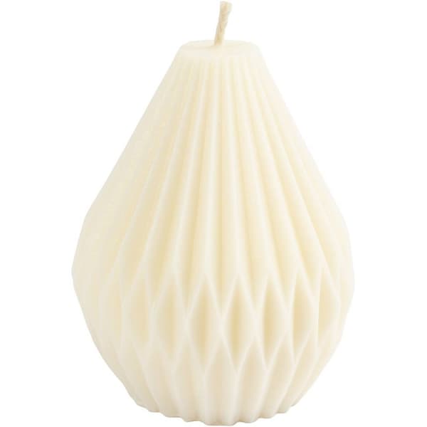 Silikonform Gjutform - Räfflad Droppform - 8x7 cm