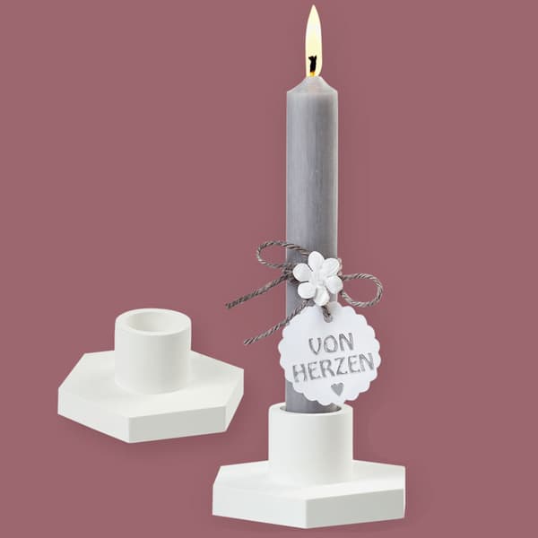 Silikonform Hexagon Ljusstake - 102x90 mm - Gjutform