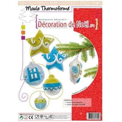 Termoformad form, "juldekoration"-tema