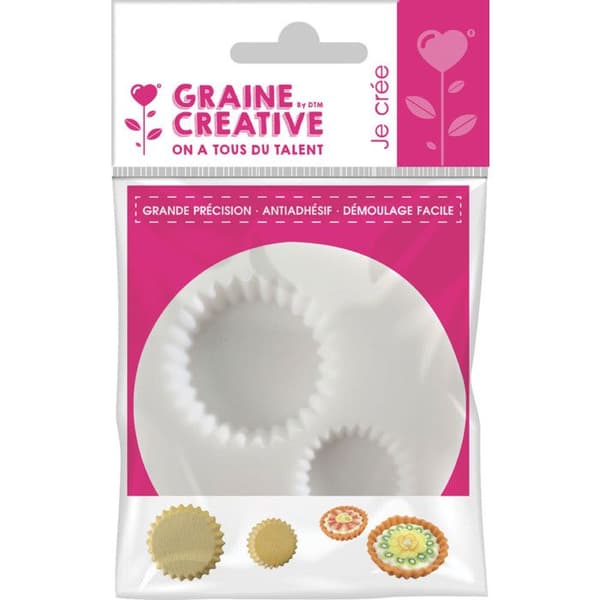 Siliconform - Graine Creative - Tårtbotten - Diameter 7 cm - Tjocklek 0.9 cm