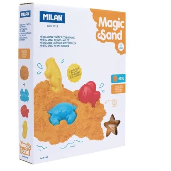 Leksats - Milano - 917545 - Magisk sand - 453g - 3 formar - Från 5 år