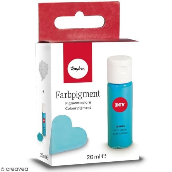 Färgat pigment för kreativ betong - Lagoon blå - 20 ml