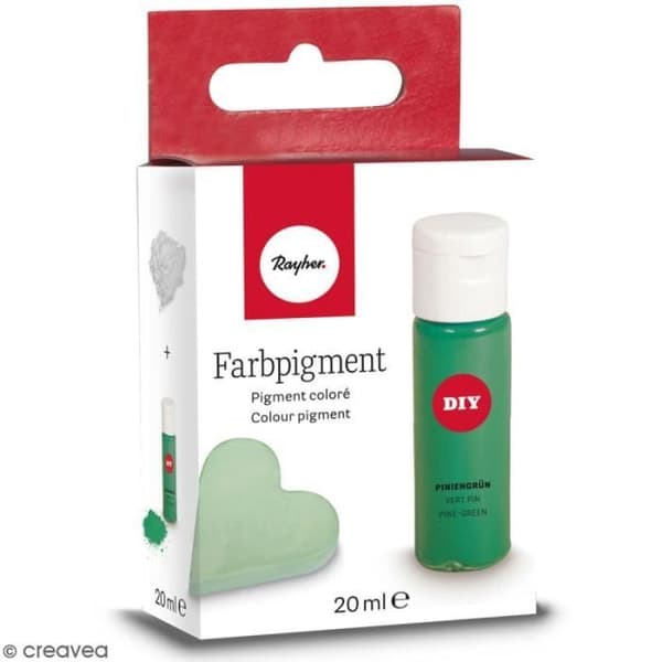 Färgpigment för kreativ betong - Grön tall - 20 ml