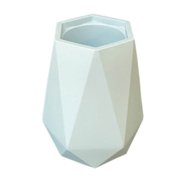 Jesmonite silikonform 10x8cm facetterad vas
