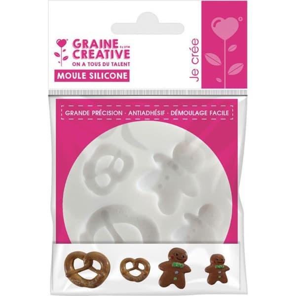 Mini DTM silikonform - Pepparkakor