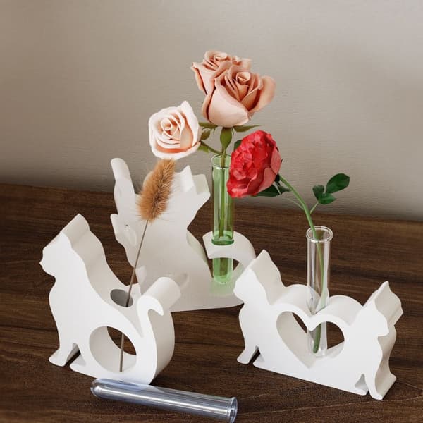 3D-kattformad silikonform – DIY-form för ljus och gips