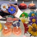 Miniatyrbillede 6 af 7: Moorle 2-pak silikone stearinlysforme - 3D blomstermønster med pæon og tusindfryd til DIY håndlavede duftlys, gips- og harpiksforme