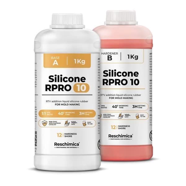 Silikongummi - R PRO - R PRO 10 - 1:1 - 2 kg - Mjukt och giftfritt