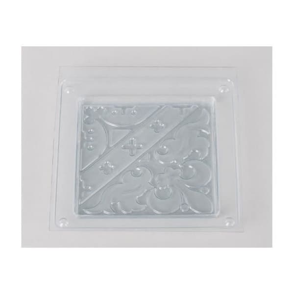 Gjutplåt - Rayher - 11x11 cm - Transparent plast - Återanvändbar - Kreativ betong