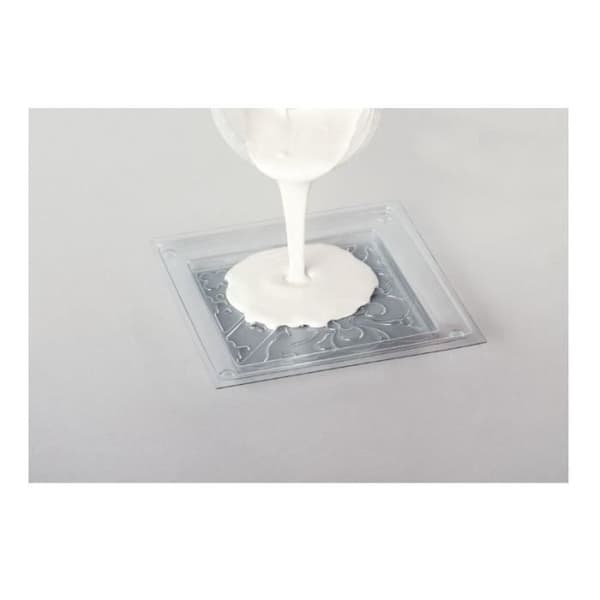 Gjutplåt - Rayher - 11x11 cm - Transparent plast - Återanvändbar - Kreativ betong