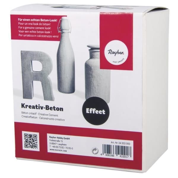 Kreativt betongpasta kit - Rayher Grey