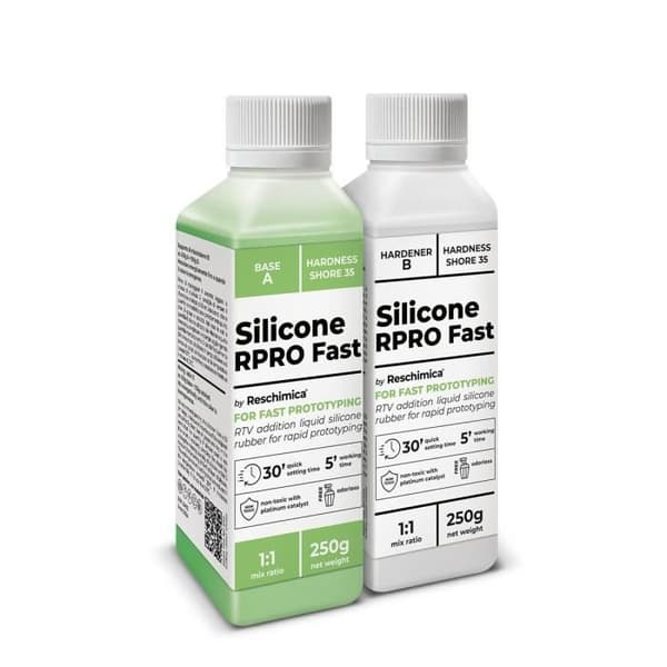 Silikongummi - R PRO - 1:1 - 500 gr - Ej giftig - Hög prestanda - Hårdhet 35 ShoreA