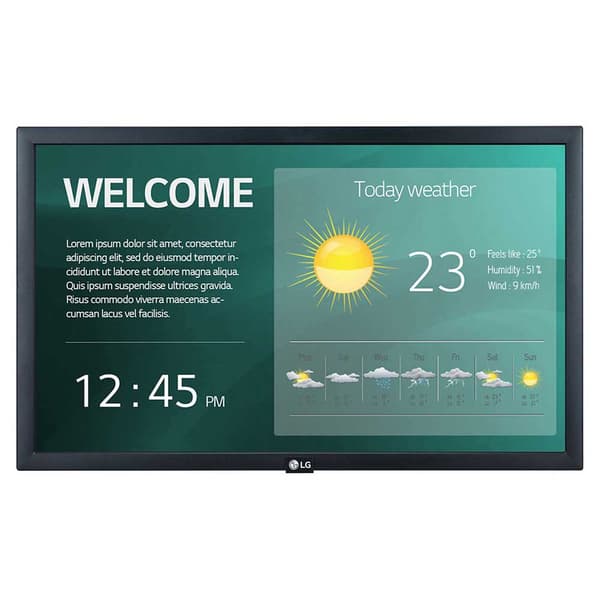 Lg Overvåge 22sm3b 21.5´´ Full Hd Led Sort One Size / EU Plug Sort