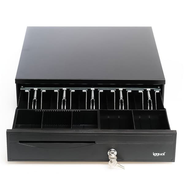 Iggual Møntskuffe Iron-30 42cm Sort