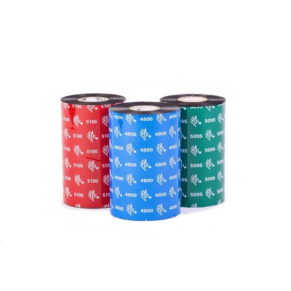 Zebra Ribbon 5095 Resin 110 Mm Box Of 6 Flerfarvet