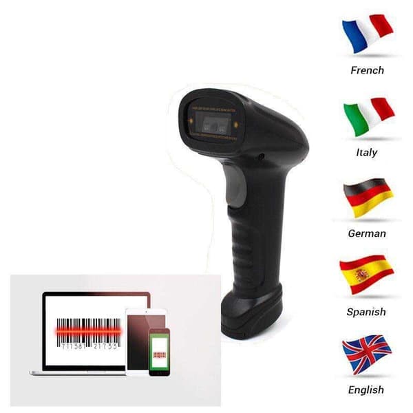 Globbaltec Viivakoodinlukija 1d Fast Speed 1500 Dpi Usb Musta