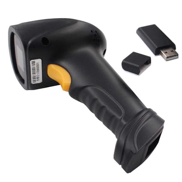 Globbaltec Viivakoodinlukija 1d Fast Speed Wireless 2.4g Musta