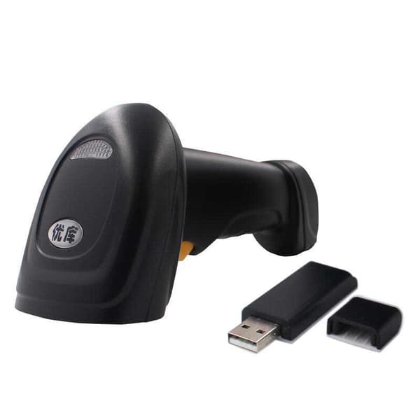 Globbaltec Streckkodsläsare 1d Fast Speed Wireless 2.4g Svart