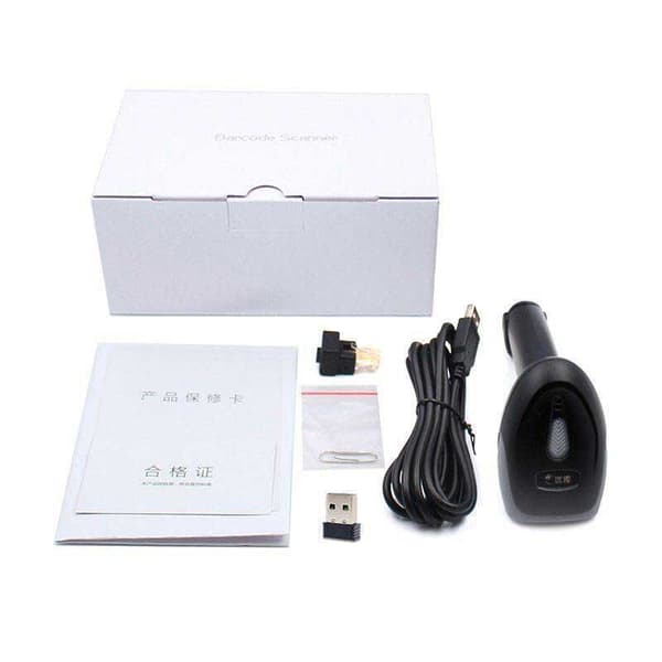 Globbaltec Viivakoodinlukija 2d Fast Speed Bluetooth Hopeinen