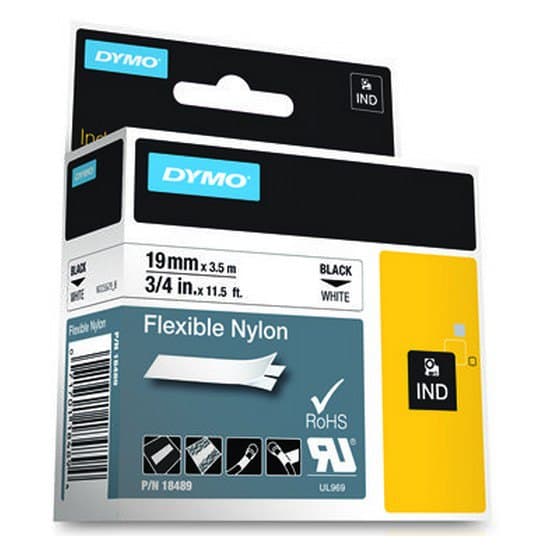 Dymo 18489 Id1-19 Flexible Nylon 3.5 M Vit