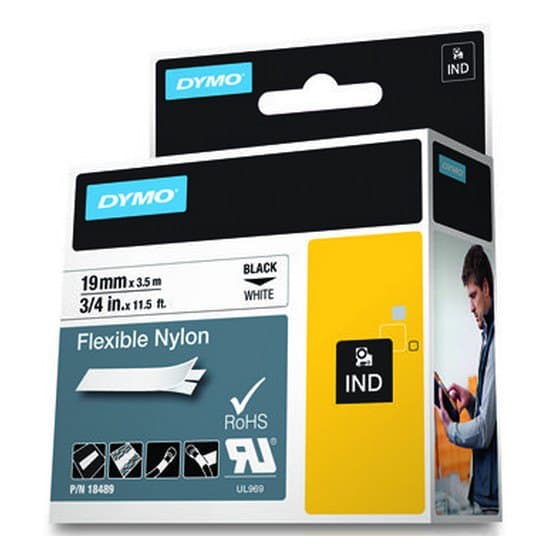 Dymo 18489 Id1-19 Flexible Nylon 3.5 M Vit